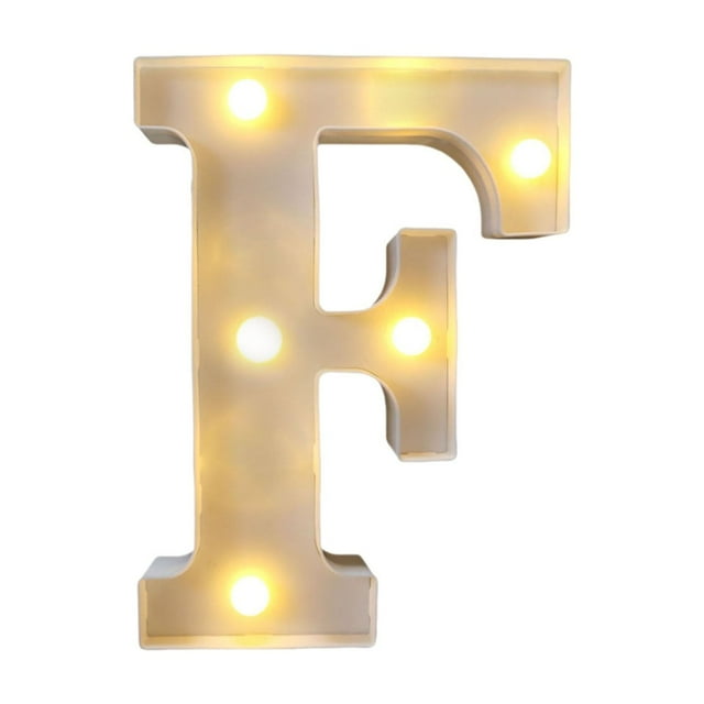HaoXun LED Letter Lights Alphabet Lamp - ABS Plastic Marquee Letters with Built-in LED Lighting for Birthday Party Wedding Home Decorations