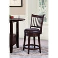 thumbnail image 2 of Home Fare Spencer 24 inch Wood Swivel Barstool, 2 of 2