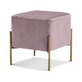 thumbnail image 1 of Meridian Furniture Isla Contemporary Velvet Ottoman/Stool in Pink, 1 of 4