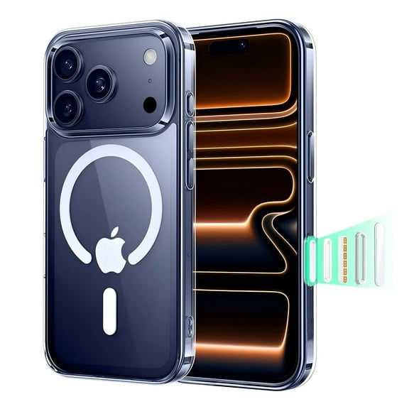 IC ICLOVER MagSafe Magnetic Clear Case for iPhone 17 Pro Max, Camera Control Phone Cover Protective Case