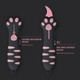 thumbnail image 5 of Meowkit Retractable Cat Paw Box Cutter, Cute Black & Pink Multi-purpose Utility Knife with Safe Slide Blade, 5 of 12