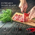 thumbnail image 4 of Moss & Stone Stone 14-Pcs Stainless Steel Carving Utility Prep Chef Knife Set with Sharpener and Wood Block, 4 of 9