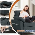 thumbnail image 6 of Soscana Living Room Furniture Set,Convertible Sectional Sofa with Storage Ottoman and Accent Chair,Modern Linen 4 Seat L Shape Couch Sofa Set with Side Pocket for Living Room,Office,Apartment,Studio, 6 of 7