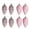 Pink, variant on 8pcs Set Christmas Pinecones Decoration 3.5 inch Plastic Painted Glitter Pinecone Hanging Ornament for Xmas Tree Party Home Outdoor Decor