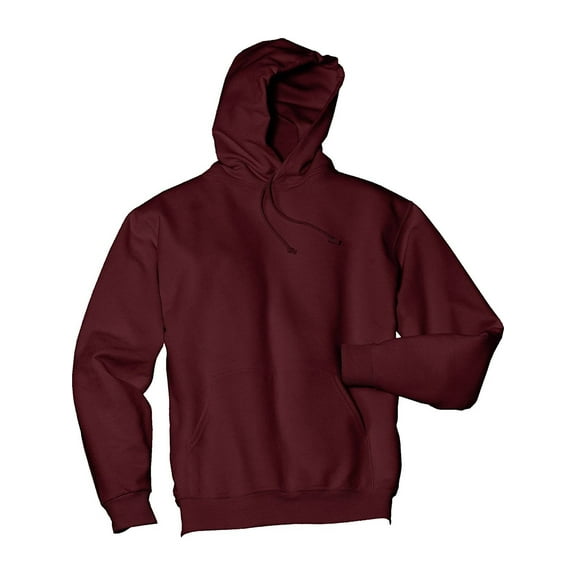 Jerzees Adult Double Lined Hooded Pullover, Maroon, Small