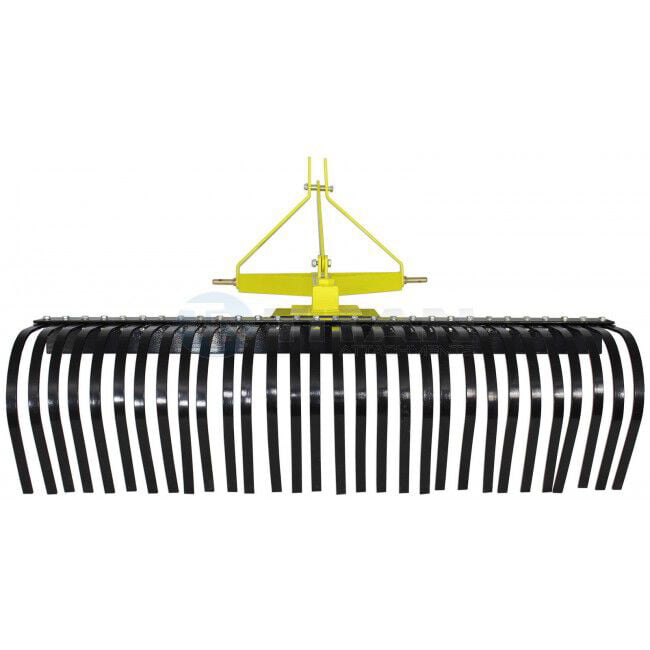 Titan Attachments 4 FT Landscape Rake for Compact Tractors, Tow-Behind ...