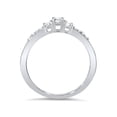 thumbnail image 3 of 1/3ct Three Stone Round Diamond Engagement Ring 14K White Gold, 3 of 4