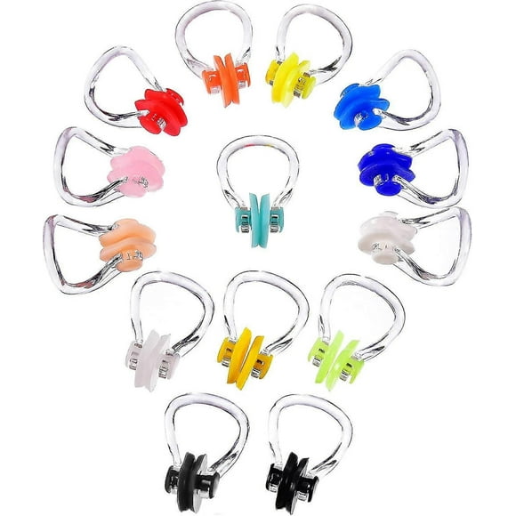 14 Pieces Nose Clip Swimming Nose Plug Swim Nose Protector For Swimming
