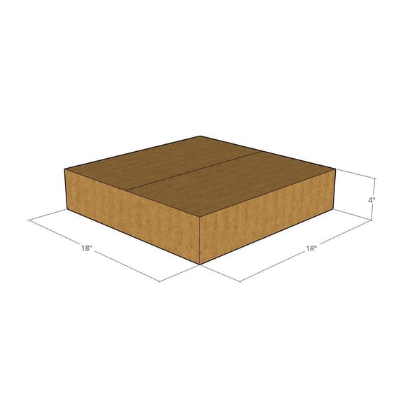 18x18x4 - 32 ECT Corrugated Boxes -New for Moving or Shipping Needs