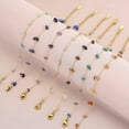 thumbnail image 2 of Granjero Gordo Pulsera de cuentas hecha a mano, adecuada tanto para hombres como para mujeres, pulsera de acero de titanio natural de moda de verano (marrón), 2 of 3
