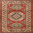 thumbnail image 1 of Ahgly Company Indoor Square Traditional Brown Persian Area Rugs, 8' Square, 1 of 6