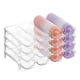 thumbnail image 5 of Estantería para vinos – Organizador apilable de plástico transparente para 4 botellas, estantería desmontable para vasos, ahorrador de espacio, visible, 13,78 x 11,81 x 7,87 pulgadas, uso en barra, 5 of 7