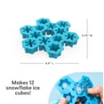 thumbnail image 3 of Molde de Silicona para Hielo en Forma de Copo de Nieve - Bandeja Flexible para Whisky, Cócteles, Chocolates y Postres - Diseño de Invierno Azul (Juego de 1), 3 of 5