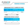 thumbnail image 5 of Sistema de ósmosis inversa con Lámpara UV Purikor PKRO400-6UVP, 5 of 5