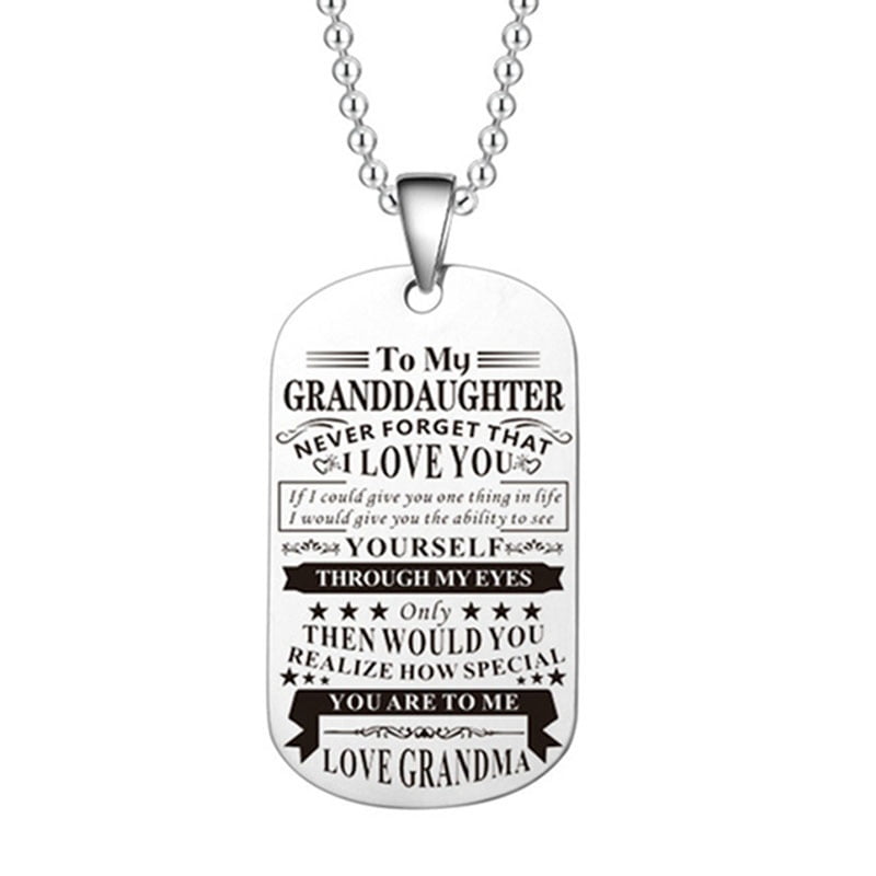 dog tag necklace for grandson