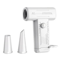 YOBOLK Fan Battery Fan High-Speed Mini Turbochargers with 130000 Rpms LED Light and Versatile Nozzles Portable Fan