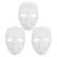 thumbnail image 3 of KAKOWELY 3 máscaras DIY, máscaras blancas para pintar para Halloween, máscaras blancas para fiestas, máscaras blancas para Halloween, máscaras blancas en blanco., 3 of 4