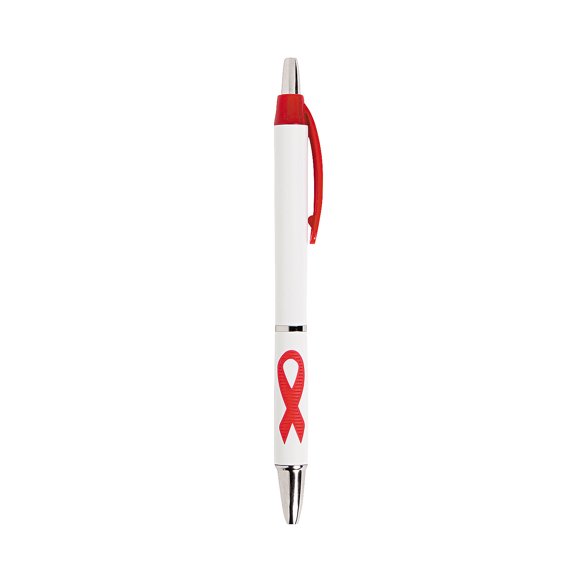 Red Ribbon Grip Pens - Stationery - 24 Pieces