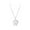 Silver, variant on YiJuHui 1pcs Breast Cancer Awareness Pink Ribbon Zirconia Necklace Inspirational Strength Hope Support Jewelry Gift for Women 5*5*1CM