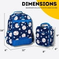 thumbnail image 7 of J World Boys Duet 16" Kids Backpack & Detachable Lunchbox Set, Baseball, 7 of 7