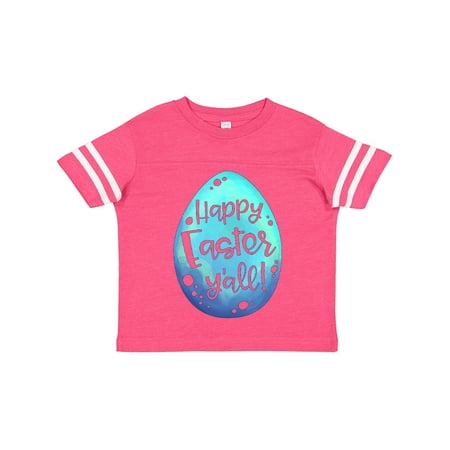 

Inktastic Happy Easter Y all with Blue Easter Egg Gift Toddler Boy or Toddler Girl T-Shirt
