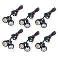 thumbnail image 1 of 12 Pcs 12V 23mm Dual Color Switchback 4014 12 LED DRL Eagle Eye Daytime Light, 1 of 8