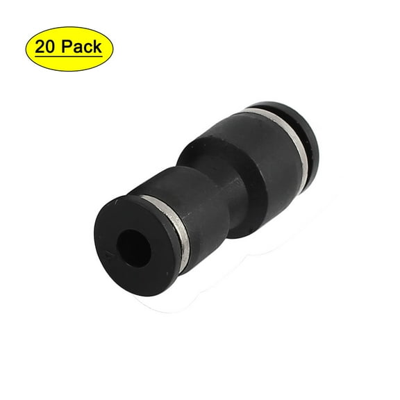 20Pcs 6mm to 4mm Straight Tube Pneumatic Air Quick Fitting Push In Connector