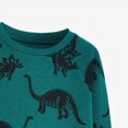 thumbnail image 6 of TOWED22 Toddler Boys Sweatshirt Dinosaur Graphic Cotton Lightweight Kids Winter Warm Sweater Crewneck Pullover Tops(Navy,4-5 Y), 6 of 6