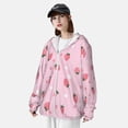 thumbnail image 4 of Haiem Floral Strawberr UPF 50+ Fishing Shirts for Men Long Sleeve UV Sun Protection Hoodie Non-Mask Outdoor Hiking Shirts, 4 of 8