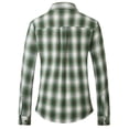 thumbnail image 2 of SSLR Flannel Shirts for Women Long Sleeve Button Down Shirts Plaid Lightweight Casual, 2 of 8