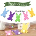 thumbnail image 3 of CoreLiving Easter Bunny Garland Banner Felt Carrot Egg Rabbit Hanging Decoration Colorful Spring Theme Party Decor for Indoor Home Mantle Outdoor Holiday, 3 of 8