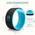 thumbnail image 3 of UpCircleSeven Yoga Wheel - [Pro Series] Strongest & Most Comfortable Yoga Prop Wheel - Perfect for Back Pain Stretching & Backbends, 12 x 5 IN (Blue), 3 of 6