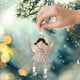 thumbnail image 3 of Adornos Navideños Ángel De Madera Semihueco Para Colgar En La Puerta Campana De Viento Colgante Adornos Para El Árbol De Navidad Suministros Para Decoraciones Navideñas, 3 of 7