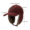 thumbnail image 3 of Winter Hat with Ear Flaps for Men and Women, Thermal Fleece Lined Beanie for Cold Weather, Windproof Ski Snowboard Hiking Outdoor Activities, Adjustable Knit Cuff Trapper Hat, 3 of 6