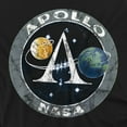 thumbnail image 2 of NASA T-Shirt Vintage Apollo Black Unisex Graphic Tee for Men & Women, 2 of 7