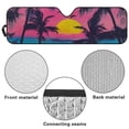 thumbnail image 7 of Psesaysky Front Windshield Sun Shade Purple Hawaii Sunset Foldable Car Sun Shade Fit for SUV Truck Off-road Vehicle, Keep Car Interior Cooler, 7 of 7