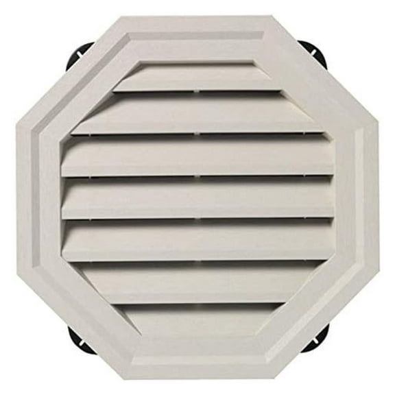 OCTGV18 Octagonal Gable Vent 04, White - 18 in.