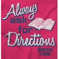 thumbnail image 2 of Always Ask For Directions Bible Hoodie Sweatshirt Women Brisco Brands S, 2 of 6