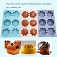 thumbnail image 4 of 6 Slots Flower Silicone Cake Reusable 3D Cookie Mold Handmade DIY Mooncake 3D Pastry Dessert Baking Tool Multifunction Mould for Kitchen Gray, 4 of 9