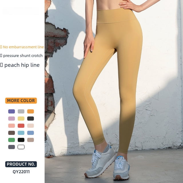 Pantalones de yoga deportivos para exteriores, de cintura alta, con cintura alta, para mujer
