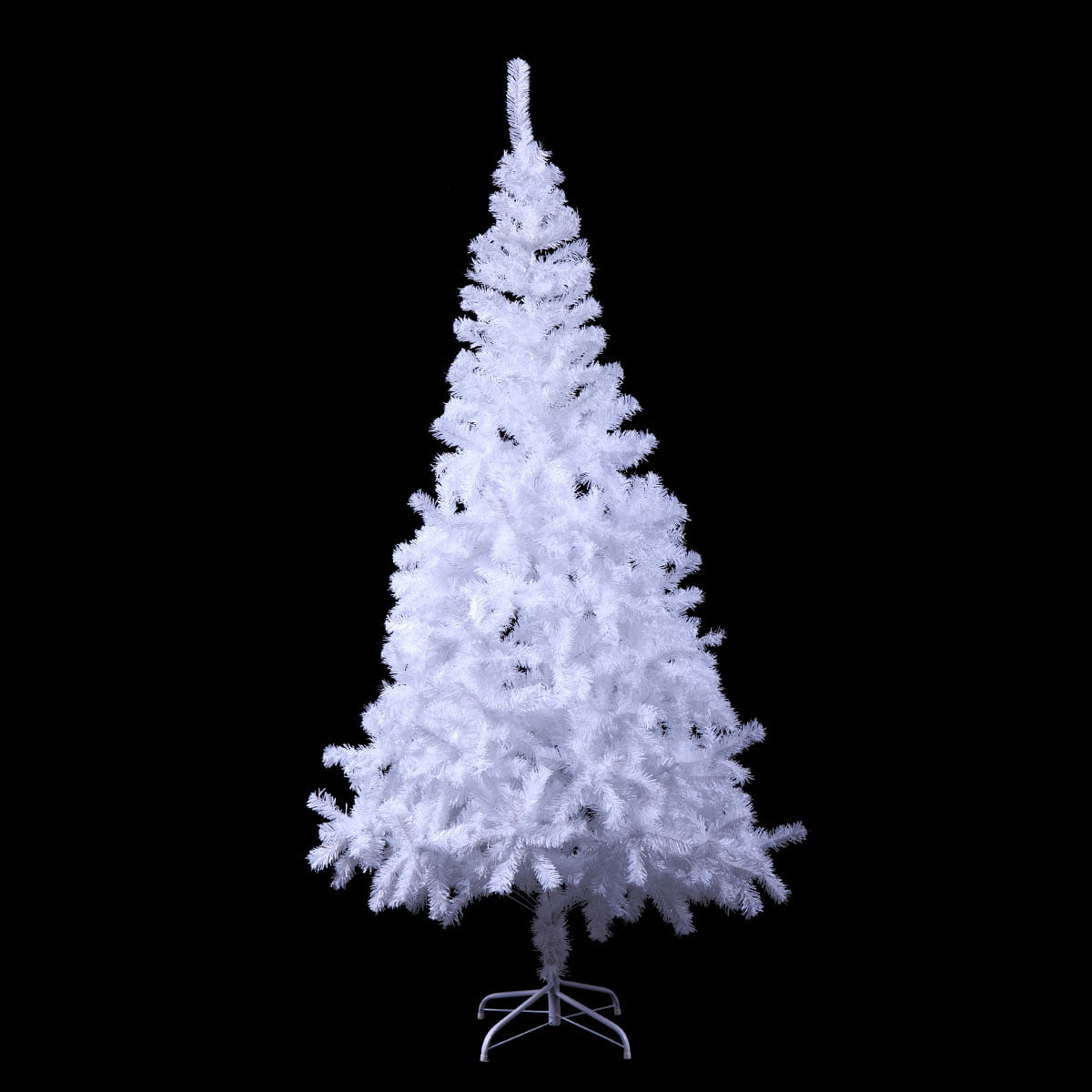 Kepooman 7ft Artificial White Christmas Tree with Solid Stand, Christmas Festival Decorations for Indoor Kepooman 7ft Artificial White Christmas Tree with Solid Stand, Christmas Festival Decorations for Indoor
