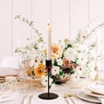 thumbnail image 2 of simhoa Candle Holder for Pillar Candles Candle Stand Iron Stable Base Table Centerpiece Black S, 2 of 8
