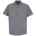 thumbnail image 2 of Red Kap Men's Short Sleeve Industrial Stripe Work Shirt, 2 of 5