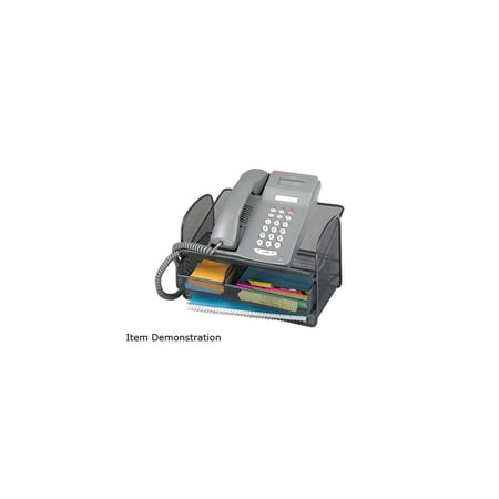 UPC: 0073555216028 | Safco Onyx Mesh Telephone Stand With Drawer (Qty. 5)