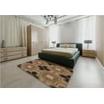 thumbnail image 4 of Ahgly Company Indoor Round Patterned Bronze Brown Area Rugs, 8' Round, 4 of 6