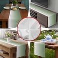 thumbnail image 6 of Sage Green Table Runner 90 Inches Long, Farmhouse Sage Green Ombre Cotton Linen Table Runners Dresser Scarves, Decorative Fabric Tabletop Scarf Furniture Cover for Home Dinner Party 13"x90", 6 of 8