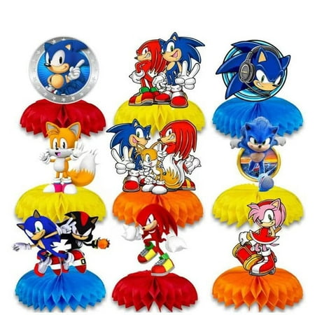 VAK Sonic Hedgehog Birthday Party Decoration Centerpieces