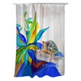 thumbnail image 1 of Betsy Drake SH1071 Turtle & Lily Shower Curtain, 1 of 1