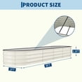 thumbnail image 5 of Garvee 8x2x1.5ft Galvanized Raised Garden Beds Kit,Outdoor Metal Gardening Planter Box, Beige, 5 of 8