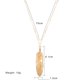 thumbnail image 2 of Colgante de pluma de plata con collar de cadena collar largo gitano para mujeres hombres uni, 2 of 5